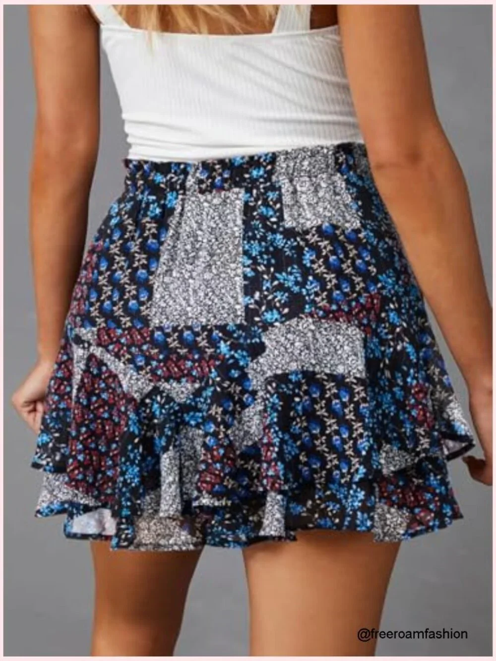 Flowy Skorts Chiffon Ruffle Tennis Mini Skirts Boho Summer Shorts High Rise